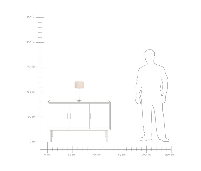 Beliani Candeeiro de mesa VINAZCO Bege