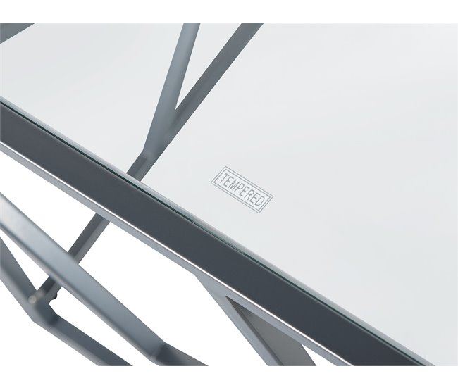 Beliani Mesa auxiliar ORLAND 50x50 Cinza