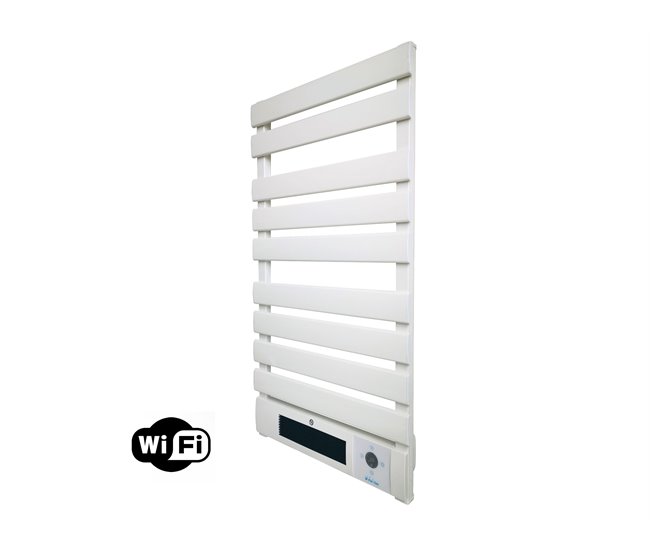 Radiador de toalheiro de alumínio de 2000 W com aquecedor de cerâmica Branco