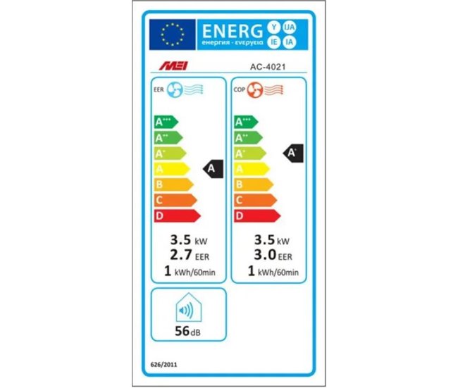 Ar condicionado portátil MEI AC 4021 12.000 BTU Branco