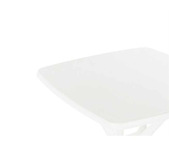 Beliani Conjunto bistrô SERSALE/VIESTE 70x70 Branco