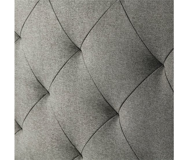  Cabeceira estofada Milan Cinzento 160 Cinza