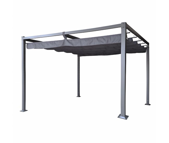 Pérgola DUNIA 220x300x300cm cor cinzento escuro Cinza Escuro
