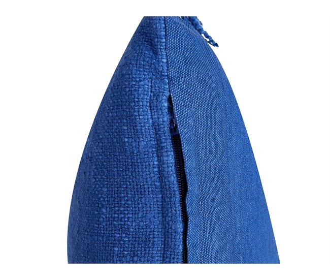 Beliani Almofada decorativa MABA Azul Marino
