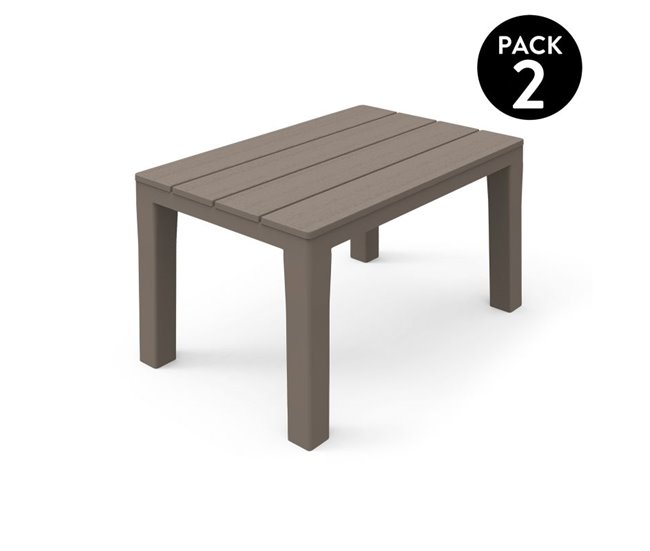 Banco de exterior Nailu 39x60 Castanho