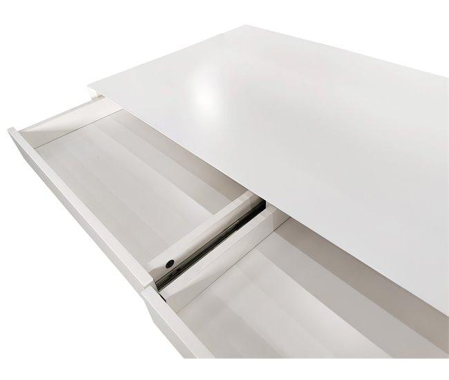 Secretária DANIELA cor branco 2 gavetas Branco