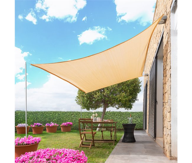 Toldo de Sombreamento Retangular 200x300 Bege