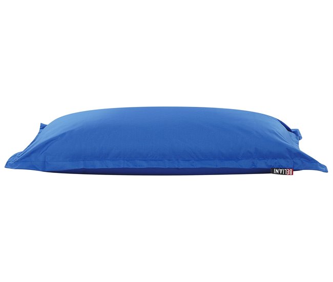 Beliani Pufe grande FUZZY Azul