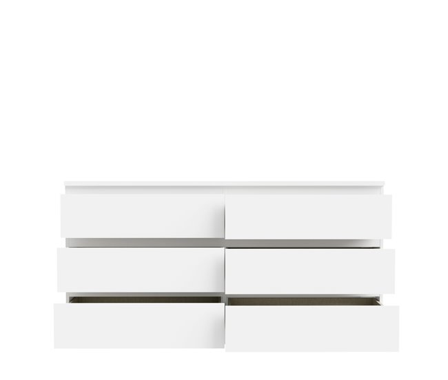 Cômoda 6 gavetas NEVADA II Branco