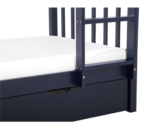 Beliani Beliche Pinho REVIN 87x208 Azul Marino