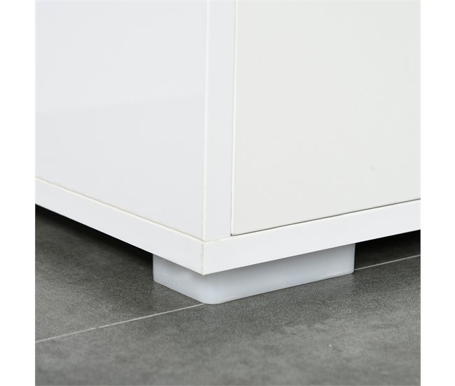 Aparador Sala de Estar Melamina de Madeira HOMCOM 117 Cru