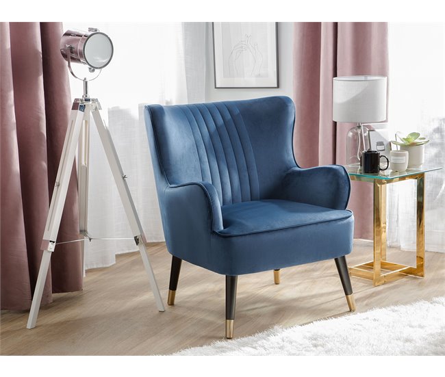 Beliani Poltrona VARBERG Azul