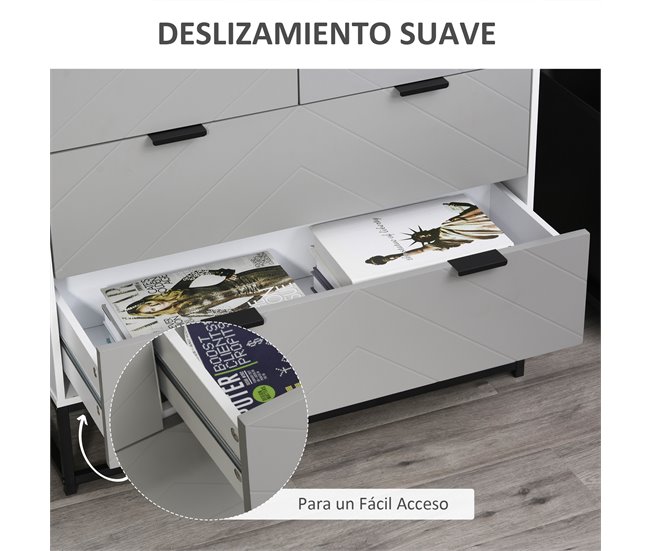 Armário de Armazenamento Placa de partícula E1, Metal HOMCOM 80 Multicor