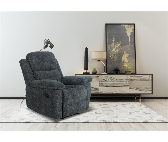 Caiderão ALYSA relax manual cor cinza escuro Cinza Escuro