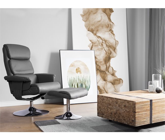 Beliani Cadeira de massagem LEGEND Cinza