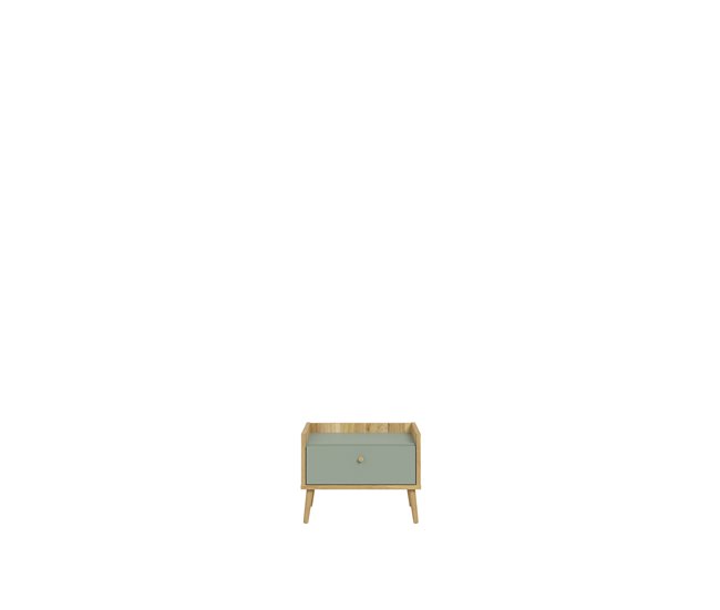 Mesa de cabeceira 1 gaveta cor carvalho LYON Carvalho