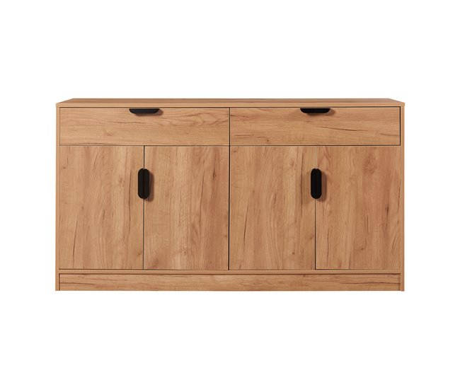 Aparador Varkaus 2 gavetas + 4 portas MDF Carvalho