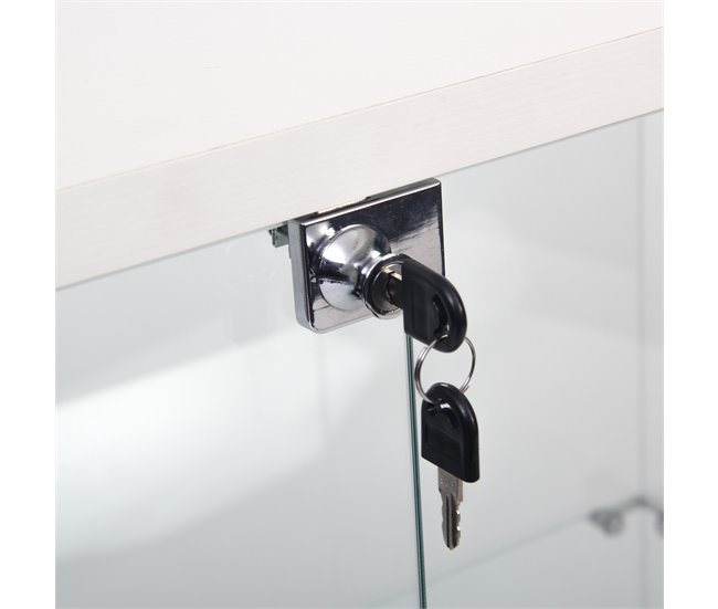 Armário de exposição, armário alto, sala de estar, cozinha 80 Branco