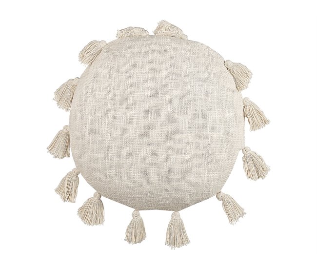 Beliani Almofada decorativa MADIA Bege