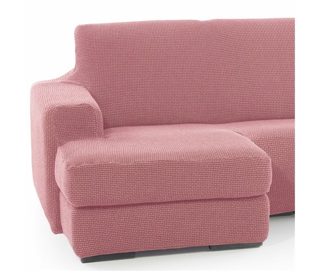 Cobertura para chaise longue com braço esquerdo curto NIAGARA Rosa Talco