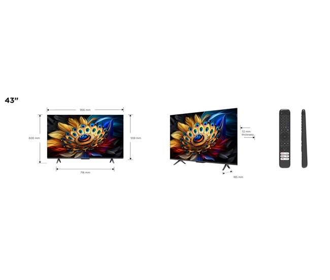 TV TCL C655 QLED Smart TV 4K Preto