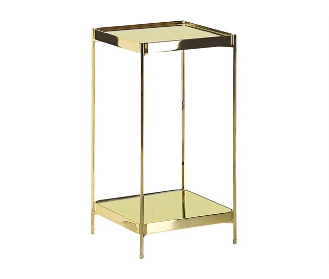 Beliani Mesa auxiliar ALSEA 29x29 Dourado