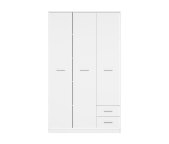 Armário de 3 portas e 2 gavetas Ewen 118 Branco