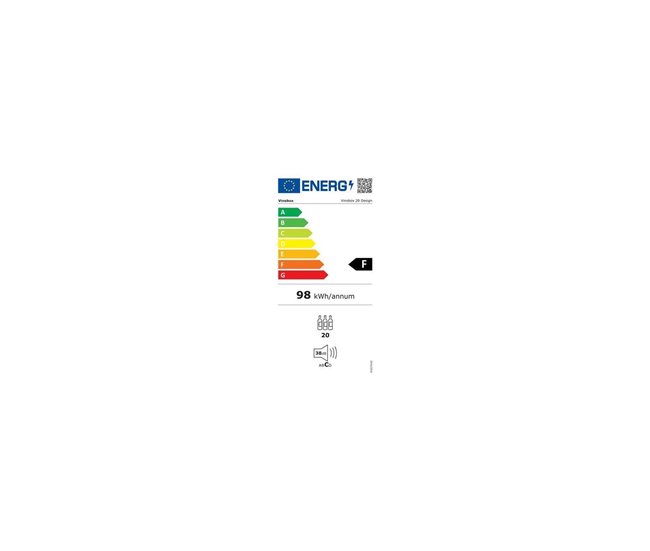 Cave de Vinho 20 garrafas Vinobox 20 Design I SLIM Livre ou Encastre Monotemperatura Preto / Cinza