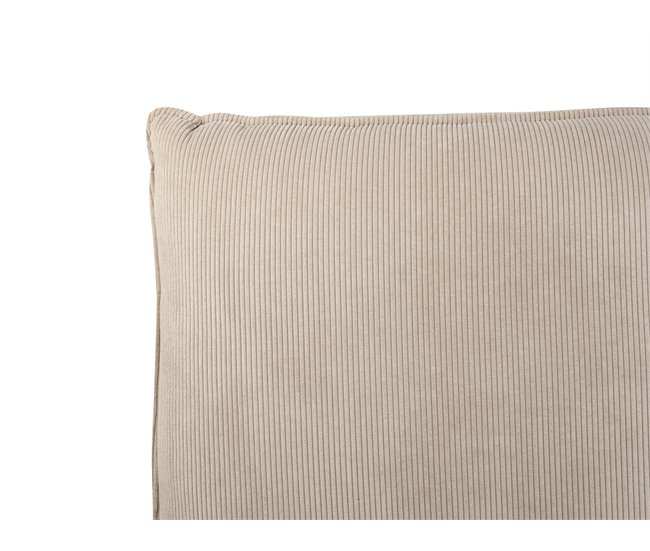 Beliani Cama com estrado Bombazine VINAY 176x233 Bege