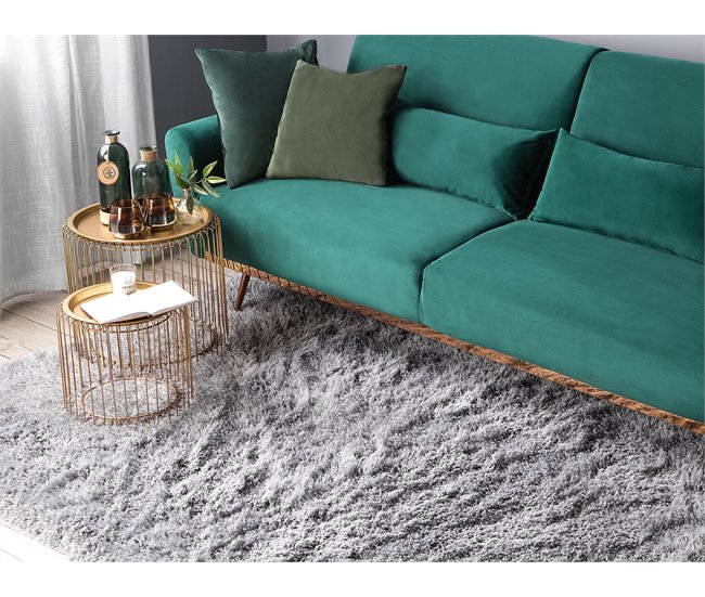 Beliani Shaggy (pelos longos) CIDE 160x230 Azul