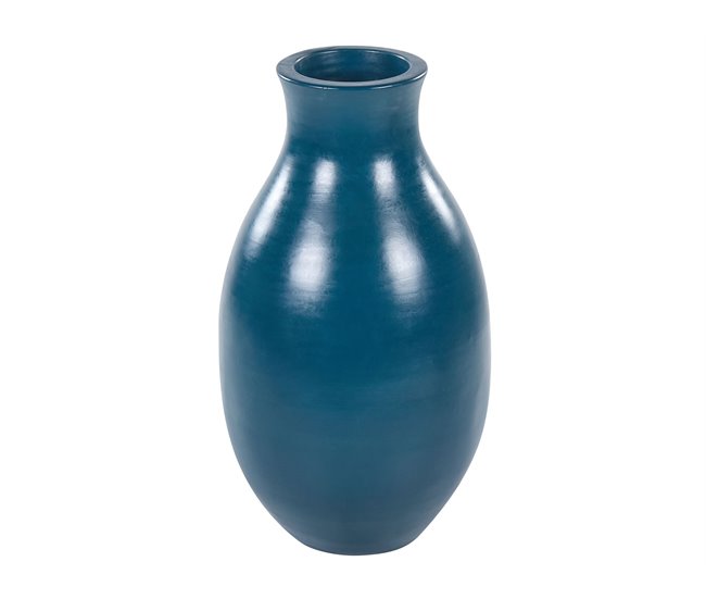 Beliani Jarrón decorativo STAGIRA Azul/ Verde