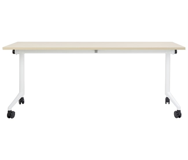 Beliani Secretária dobrável CAVI 180x60 Madeira Clara
