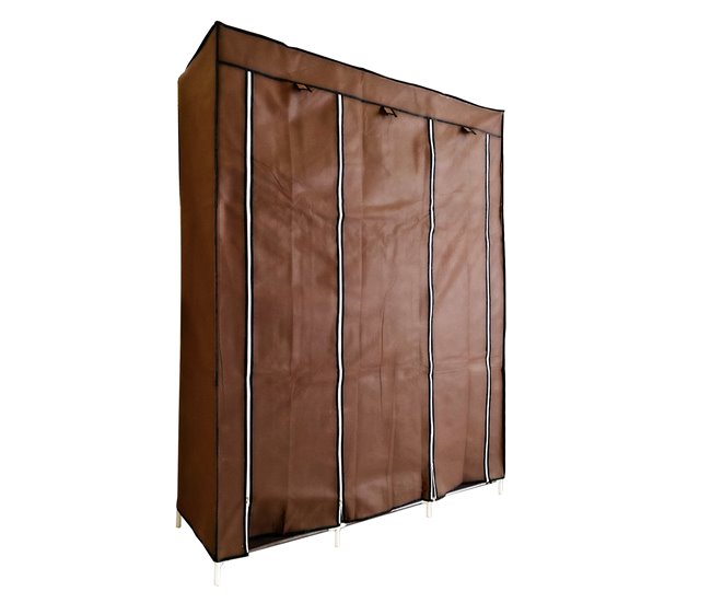 Armário Penteadeira Tecido Com Portas Zip Nyana Home Castanho