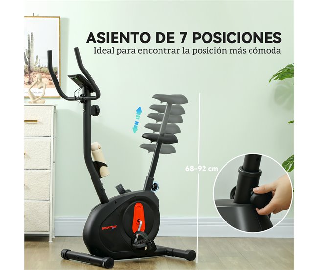 Bicicleta Estática Aço e ABS SPORTNOW Preto