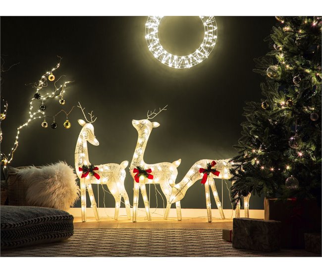 Beliani Decoração LED ANGELI Branco