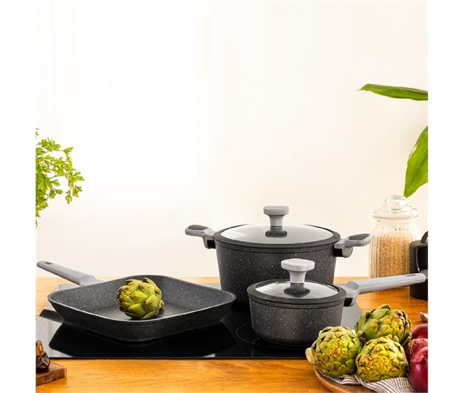 Cecotec Polka Exclusive 28 Pot Wood&Rock Cooker Preto