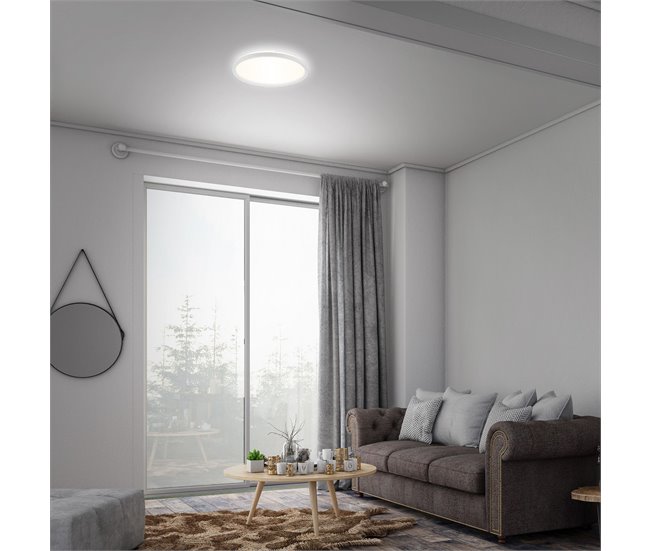 Plafon SLIM LED 1 18W 29cm circular marca BRILONER Branco