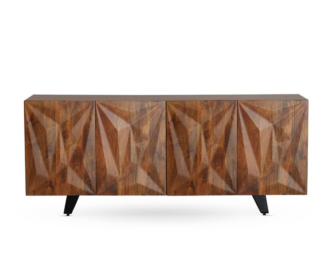 Aparador de 4 portas em madeira maciça de manga Madeira