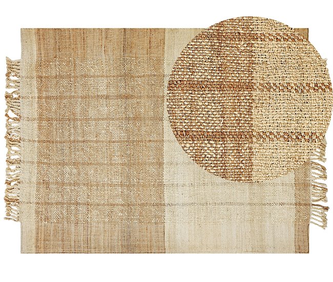 Beliani Entrelaçado KARKIN 160x230 Bege