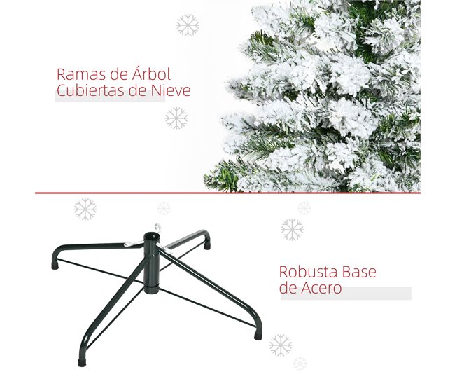 Árvore de Natal Artificial PVC e Aço HOMCOM, casa - natal GR1531651