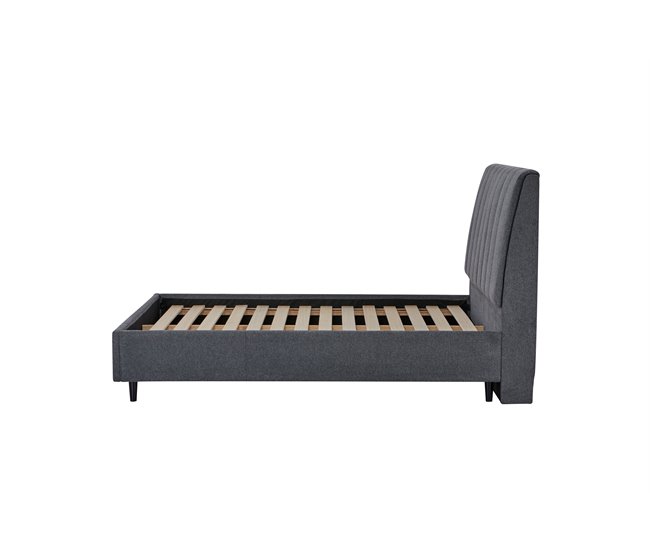 Cama MAJESTIC 150x190 cm cinza Cinza