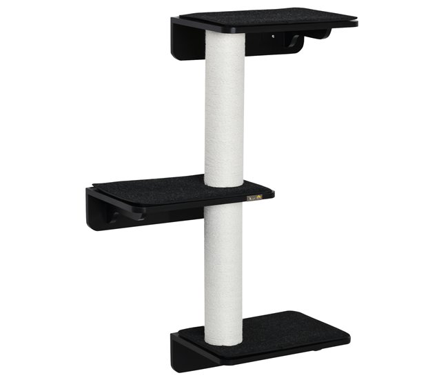 Árvore para Gatos de Parede Preto