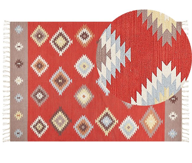 Beliani Kilim LORUT 160x230 Multicor