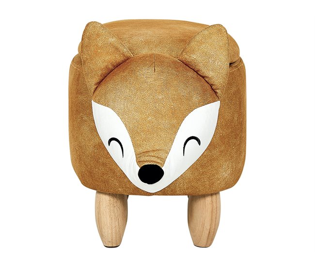 Beliani Puf animal FOX Laranja