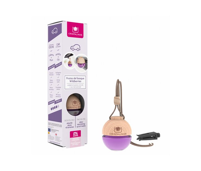 Ambientador para o carro aroma LIMPIO 6 ml Roxo