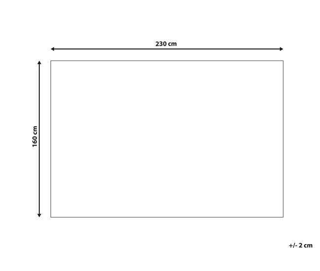 Beliani Pelos curtos SARILAR 160x230 Multicor