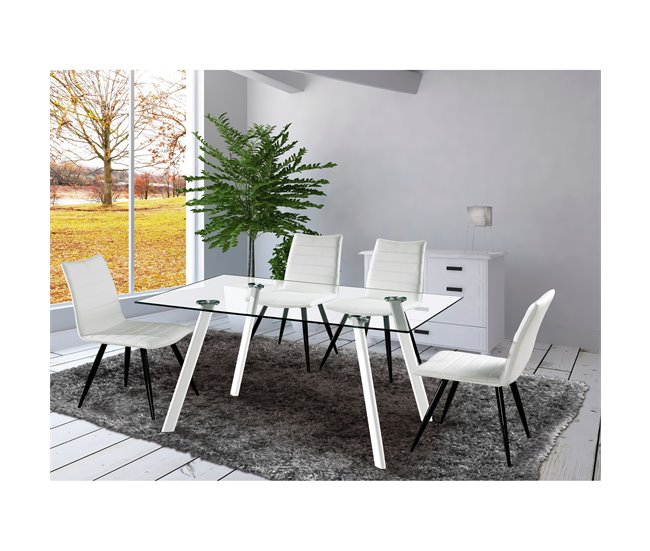 Mesa de jantar ATLAS Branco
