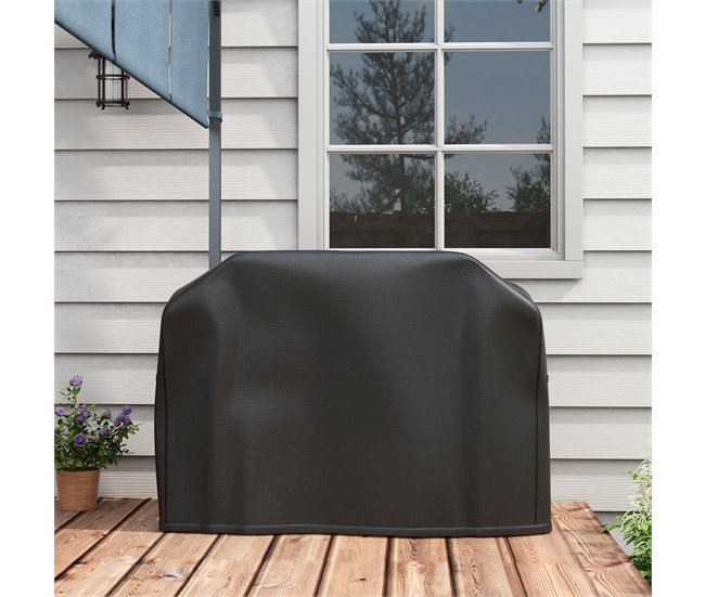 Capa Protetora para Barbecue Tecido Oxford Outsunny Preto