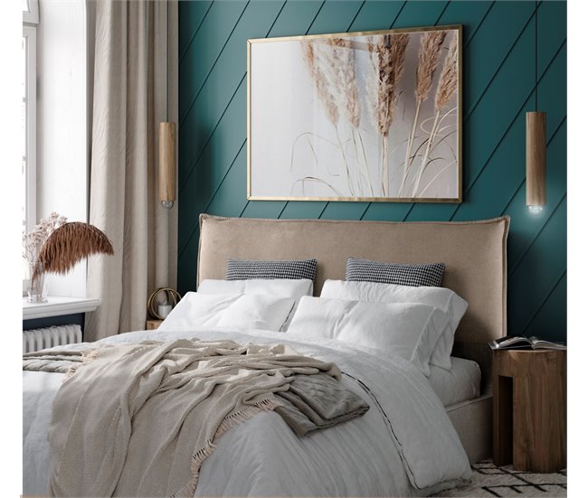  AGORA Cabeceira de cama estofada Microfibra AquaClean 145 Bege