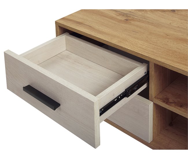 Beliani Mesa de TV FORESTER 120 Castanho